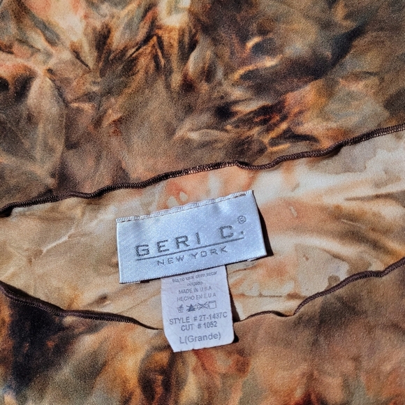 Geri C. New York Shades of Brown & Rust feels like Suede (L) Made in USA - Picture 6 of 8